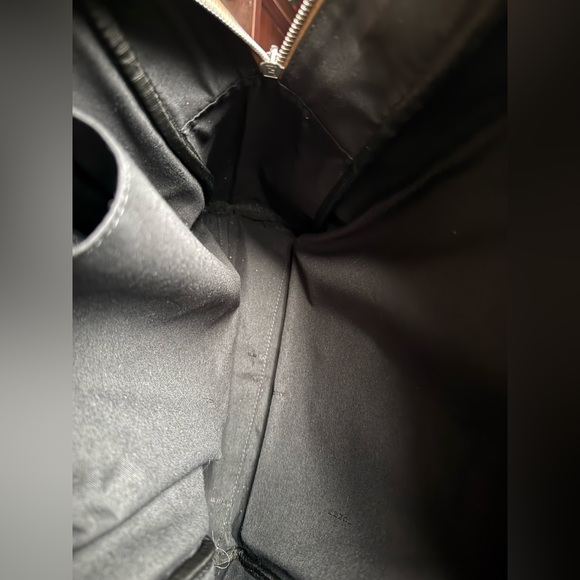 Preowned Like New Fendi FF Logo Chiogo Leather Canvas Backpack Beige/Brown - Picture 11 of 13